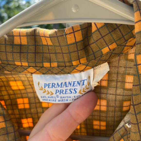 Vintage Permanent Press 60’s Checkered Dress - Picture 6 of 6